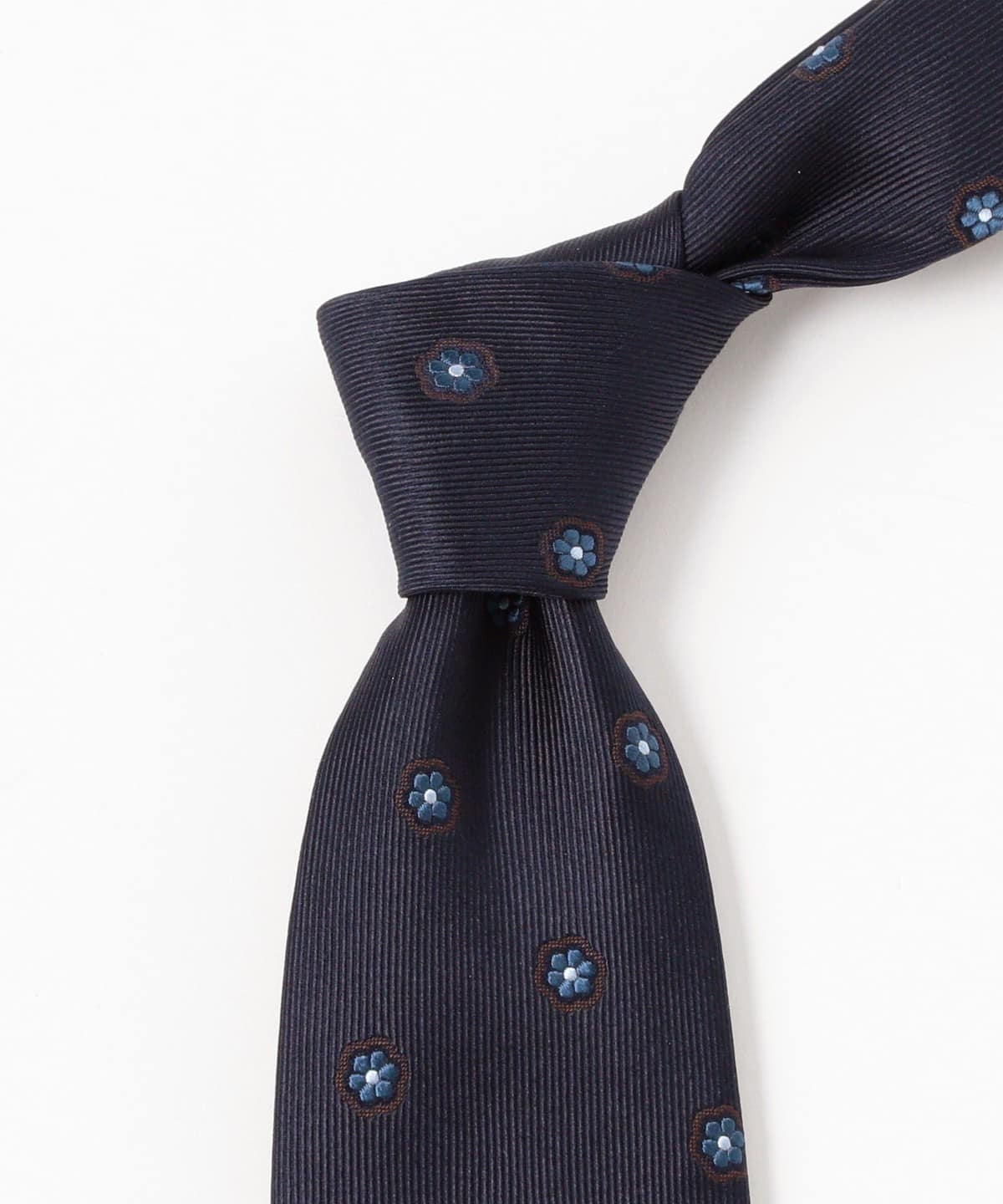 【美品】BEAMS F ビームスエフ　ネクタイ　水玉　小紋柄　紺 美品】BEAMS F ビームスエフ ネクタイ 水玉 小紋柄 紺 美品】BEAMS F