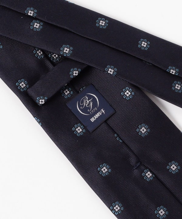 BEAMS F（ビームスF）シルク 小紋柄 ジャカード ネクタイ