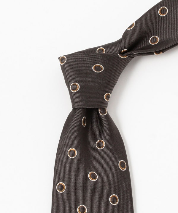 柄 ネクタイ 新品 TOMORROWLAND シルク 小紋柄ネクタイ （ネクタイ