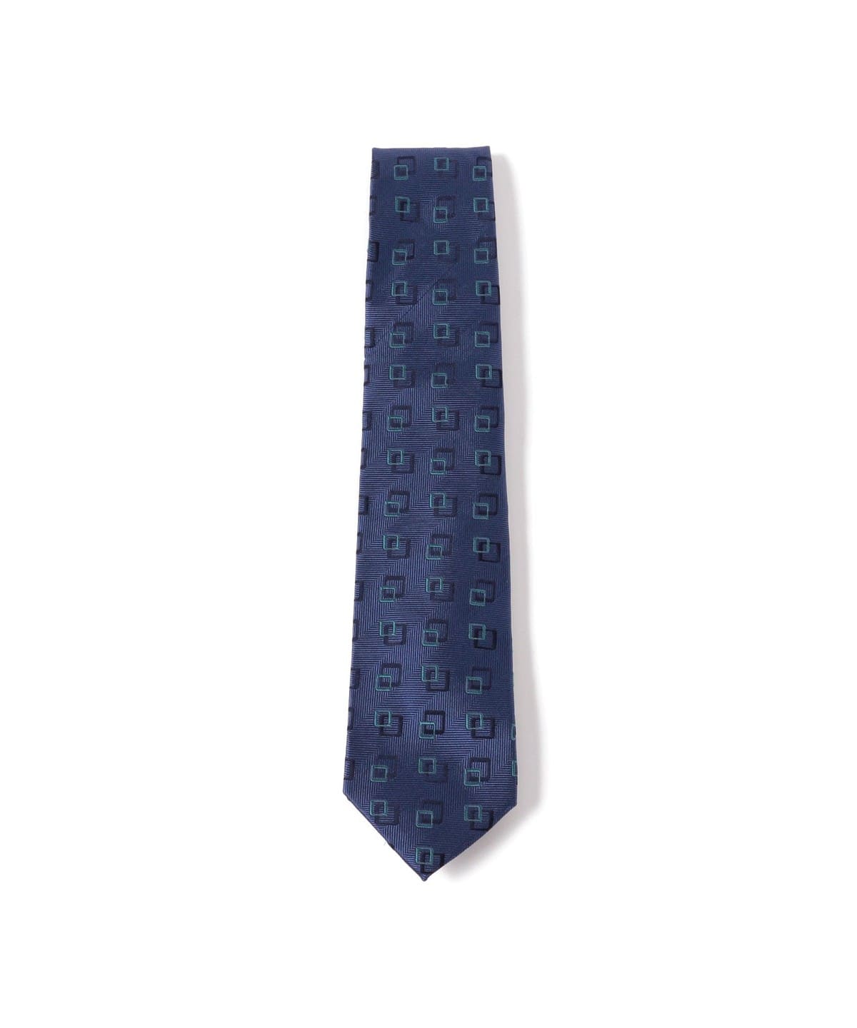 シルク スクエア柄 ジャカード ネクタイ スーツ・ネクタイ MEN BLUE ONE SIZE シルク スクエア柄 ジャカード ネクタイ スーツ・ネクタイ MEN BLUE ONE SIZE