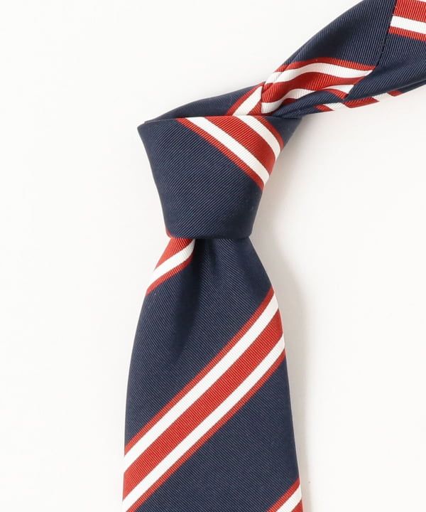 【タイムセール】Seaward & Stearn / シルクコットン ストライプ ネクタイ