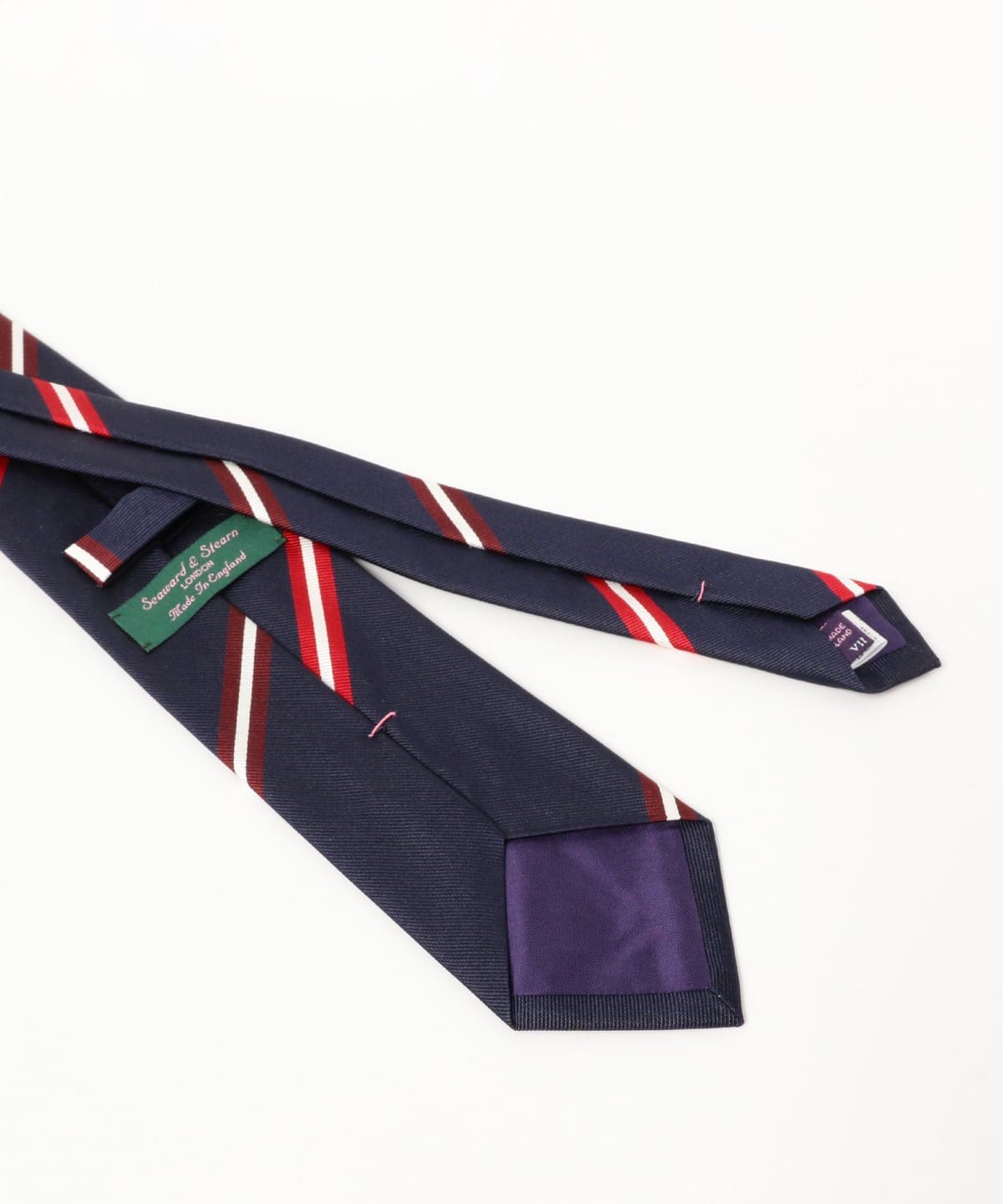 BEAMS F（ビームスF）Seaward & Stearn / シルク ストライプ ネクタイ