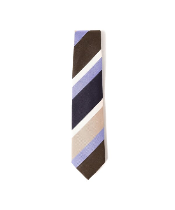 Seaward & Stearn 　ネクタイ　BEAMSF BEAMS F（ビームスF）Seaward & Stearn / シルク ストライプ ネクタイ