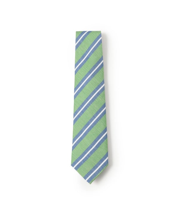 BEAMS F (BEAMS F) Seaward & Stearn / Linen Silk Striped Tie (Suit
