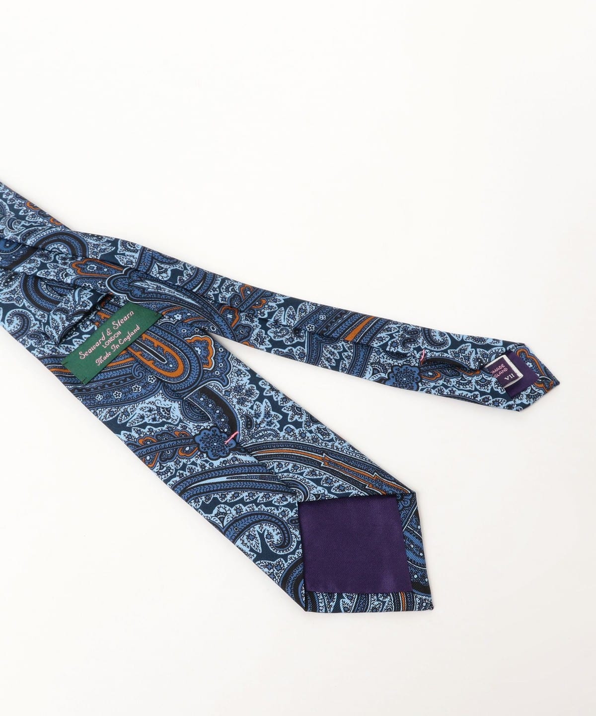 【新品未使用】Seaward & Stearn × BEAMS F別注ネクタイ BEAMS F（ビームスF）Seaward & Stearn / シルク ペイズリー柄