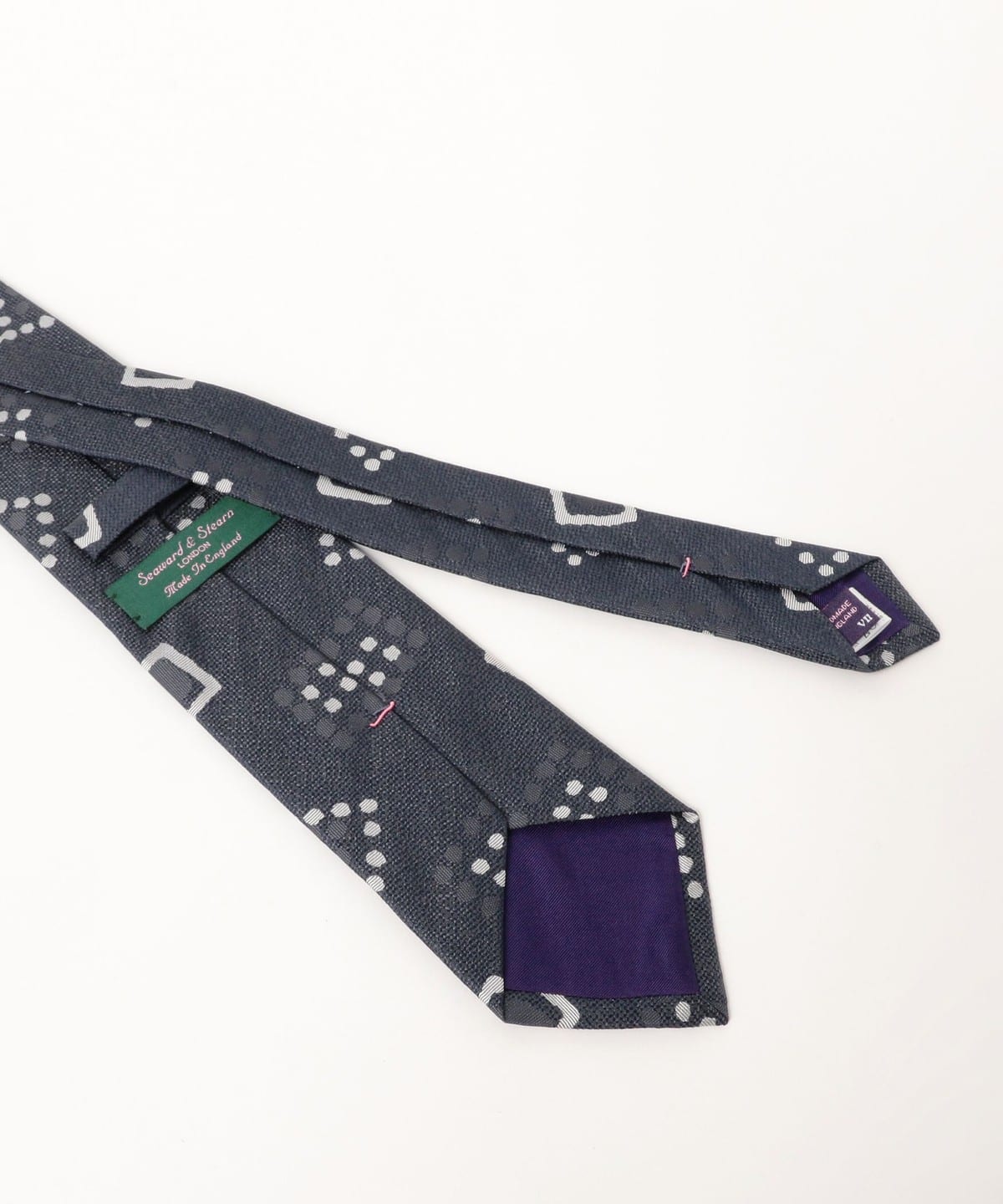 ジ*ク様 25AW Seaward & Stearn × BEAMS F 小紋柄 BEAMS F BEAMS Seaward & Stearn / Silk Small Pattern Jacquard Tie