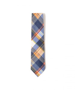 Seaward & Stearn / リネン チェック柄 ネクタイ