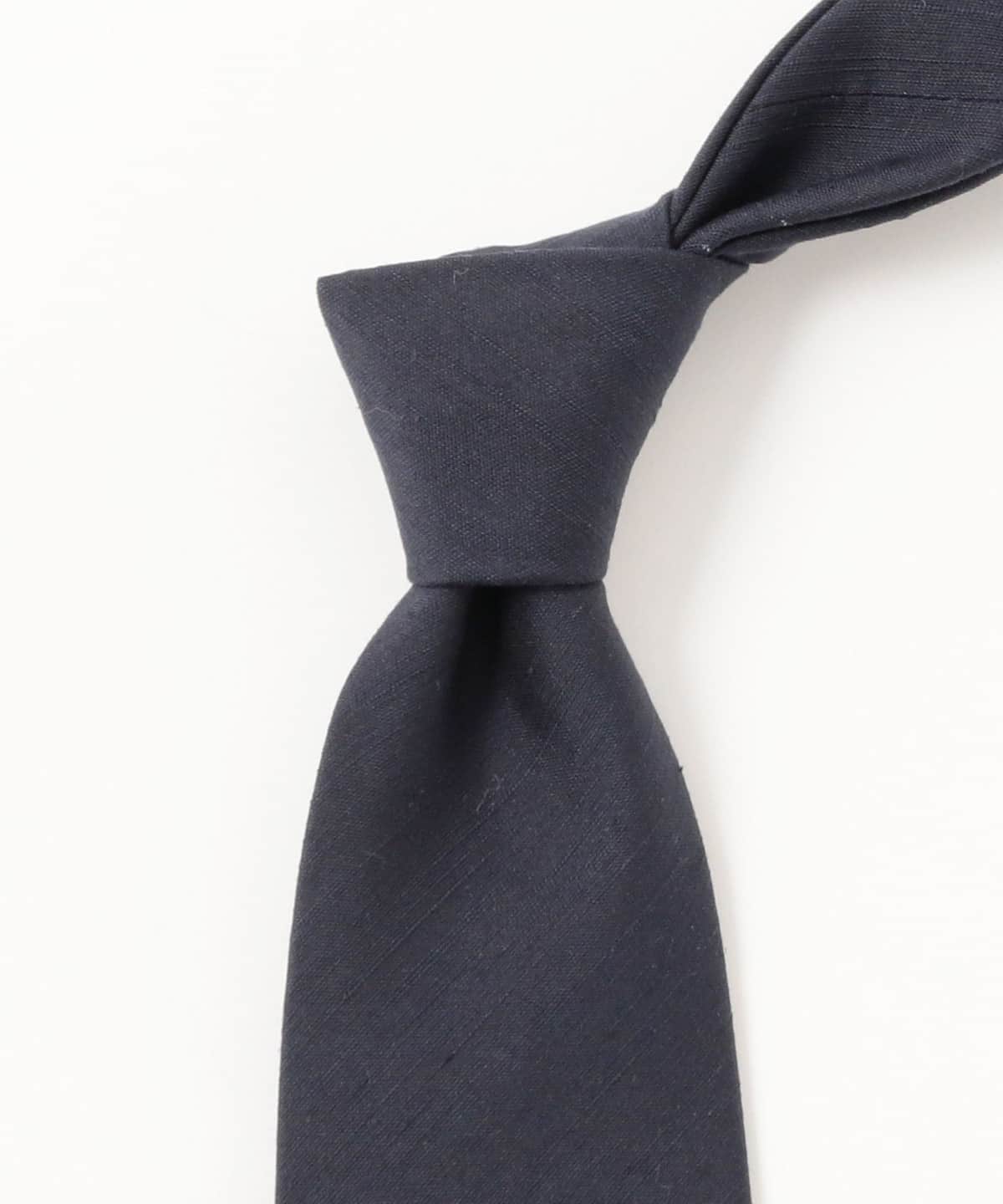 ビームスエフ ネクタイ ソリッドタイ 無地 ハイブランド 高級シルク 黒茶 BEAMS F（ビームスF）Holliday & Brown / シルク ソリッド ネクタイ