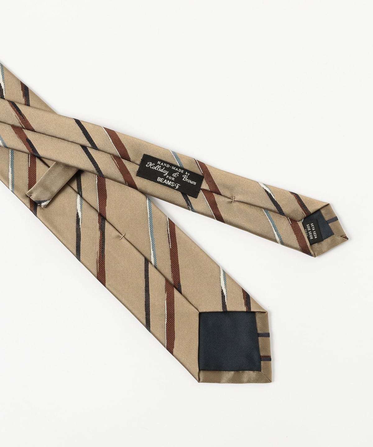 新品未使用品 Holliday & Brown for BEAMS F ネクタイ BEAMS F（ビームスF）Holliday & Brown / シルク ペイズリー柄