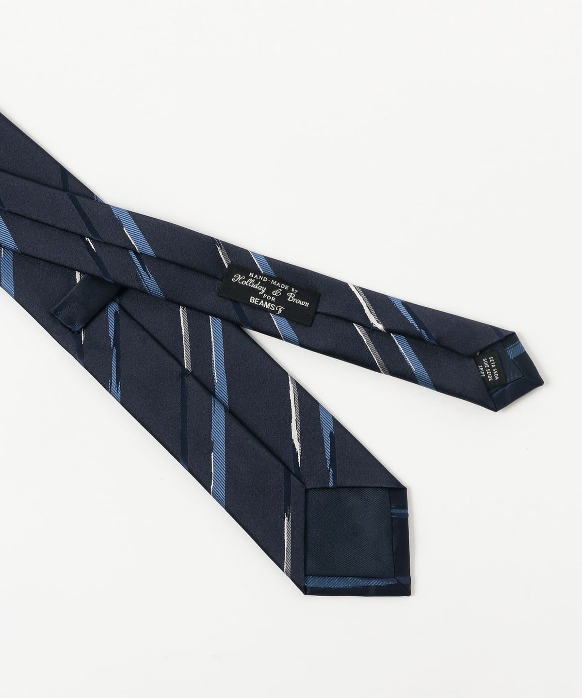BEAMS F（ビームスF）Holliday & Brown / シルク ストライプ ネクタイ