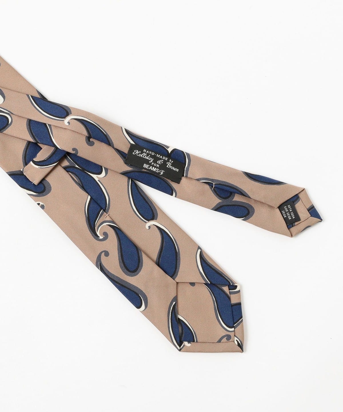 BEAMS F（ビームスF）Holliday & Brown / シルク ペイズリー柄