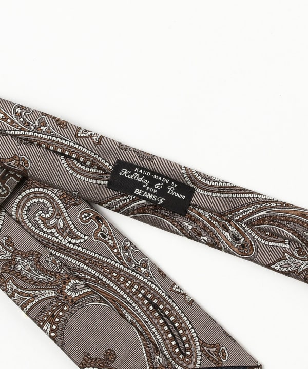 BEAMS F（ビームスF）Holliday & Brown / シルク ペイズリー柄 ジャ