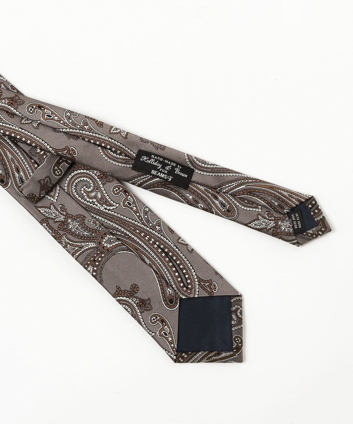 BEAMS F（ビームスF）Holliday & Brown / シルク ペイズリー柄 ジャ