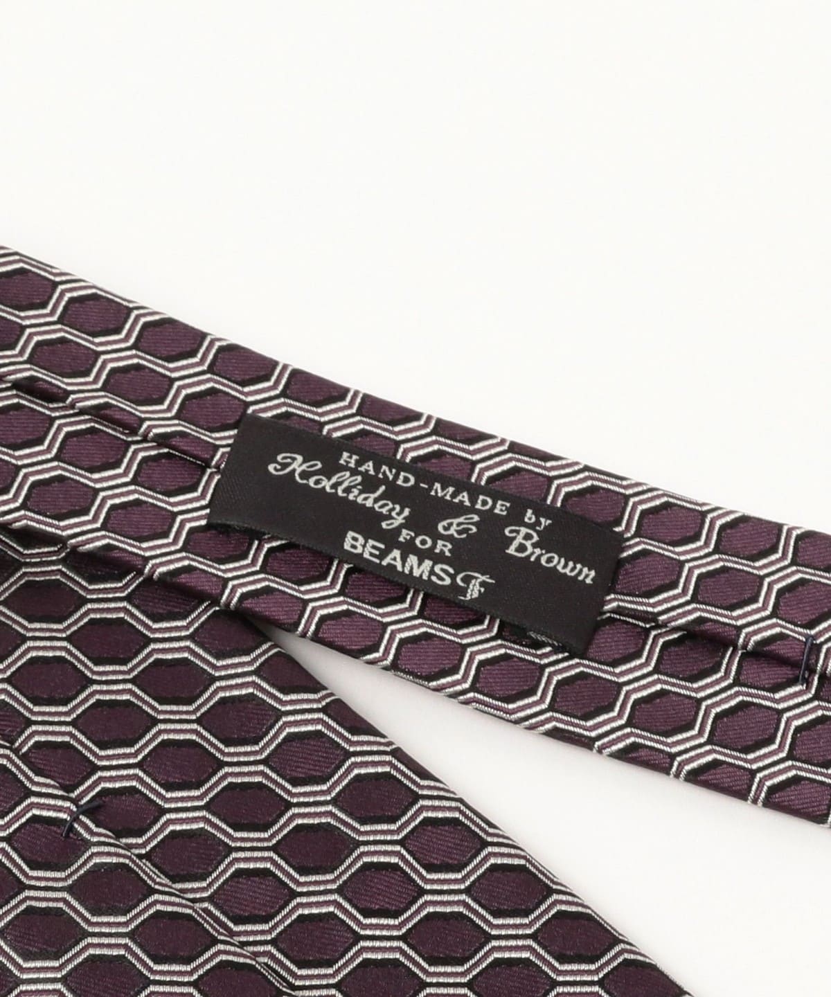 Holliday & Brown / シルクジオメトリック柄 ネクタイ BEAMS F（ビームスF）Holliday & Brown / シルク ジオメトリック柄