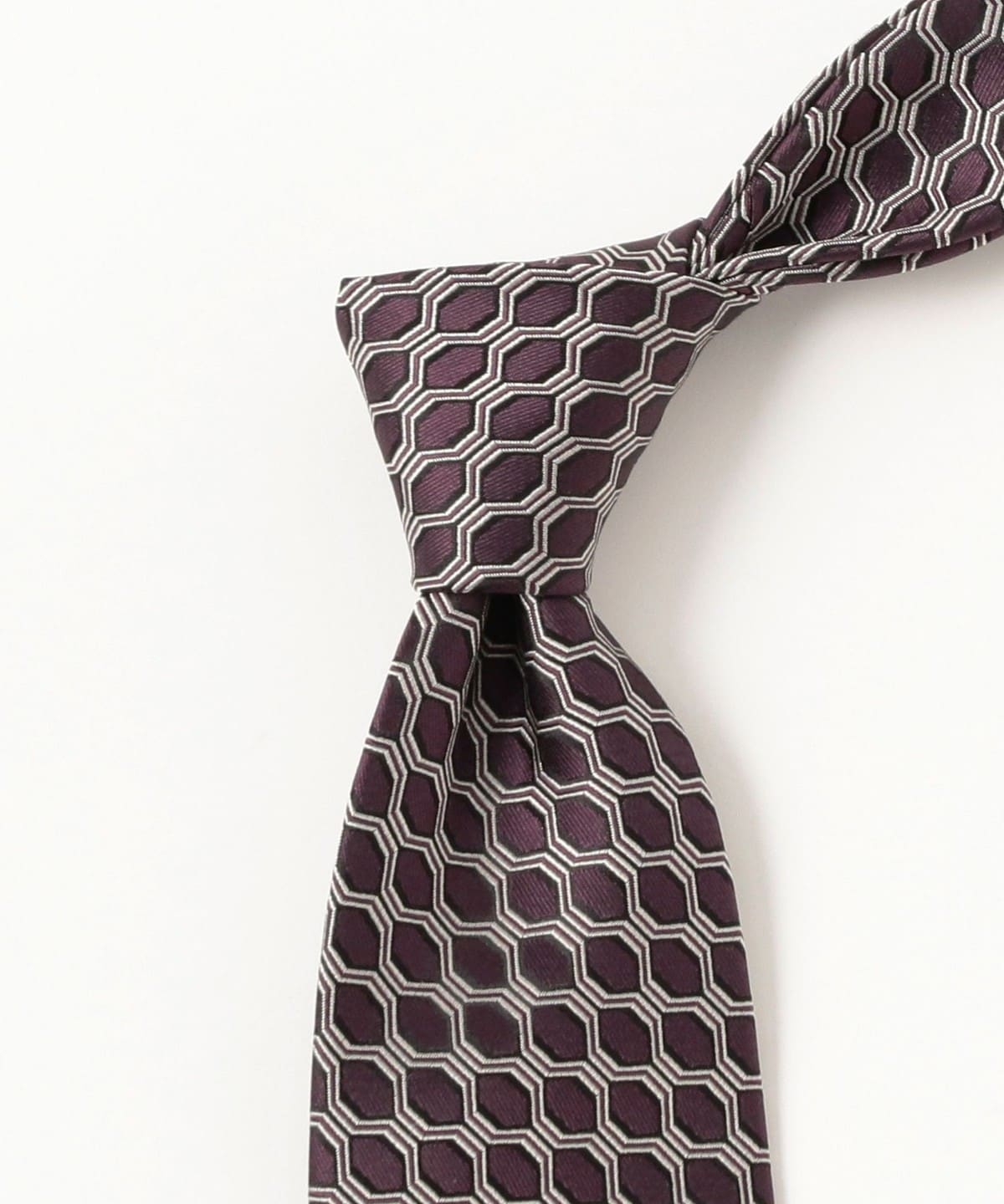 Holliday & Brown / シルクジオメトリック柄 ネクタイ BEAMS F（ビームスF）Holliday & Brown / シルク ジオメトリック柄