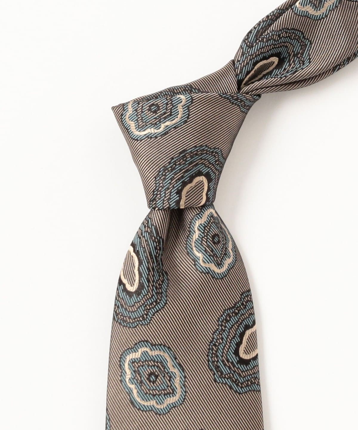 美品 ホリデー＆ブラウン ビームス別注 ネクタイ シルク 幾何学模様 美品 ホリデー＆ブラウン ビームス別注 ネクタイ シルク 幾何学模様