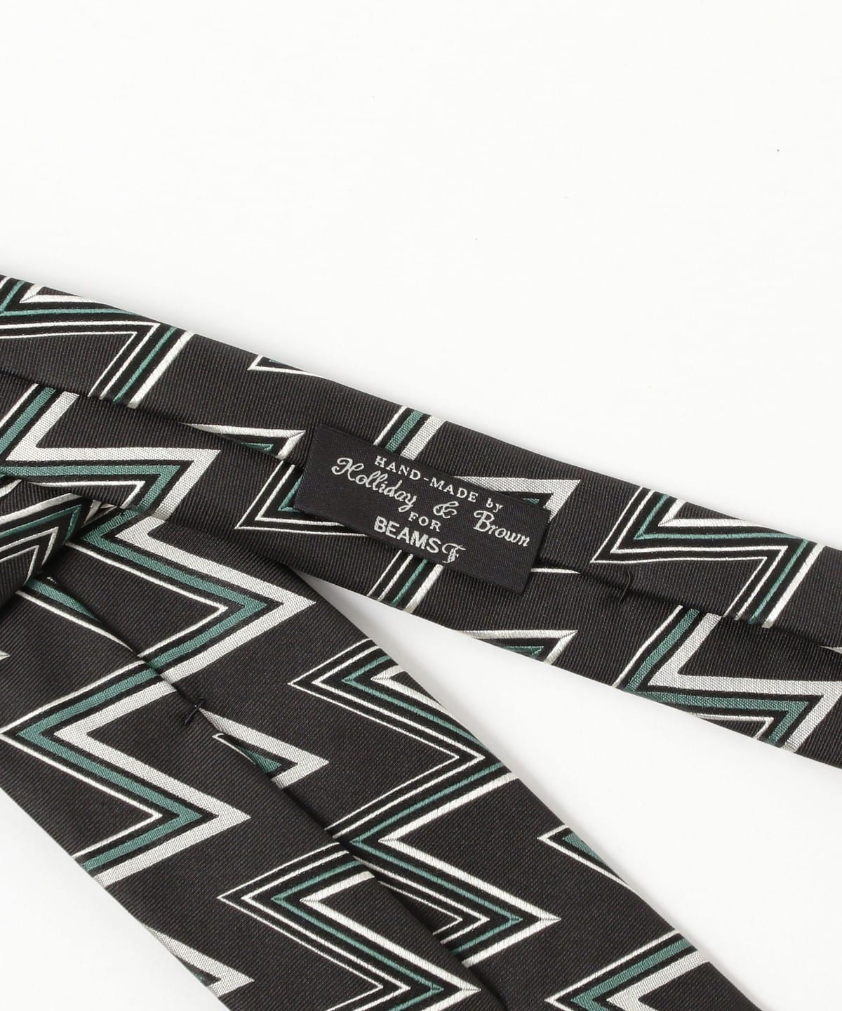 BEAMS F（ビームスF）Holliday & Brown / シルク ジグザグ柄 ジャ
