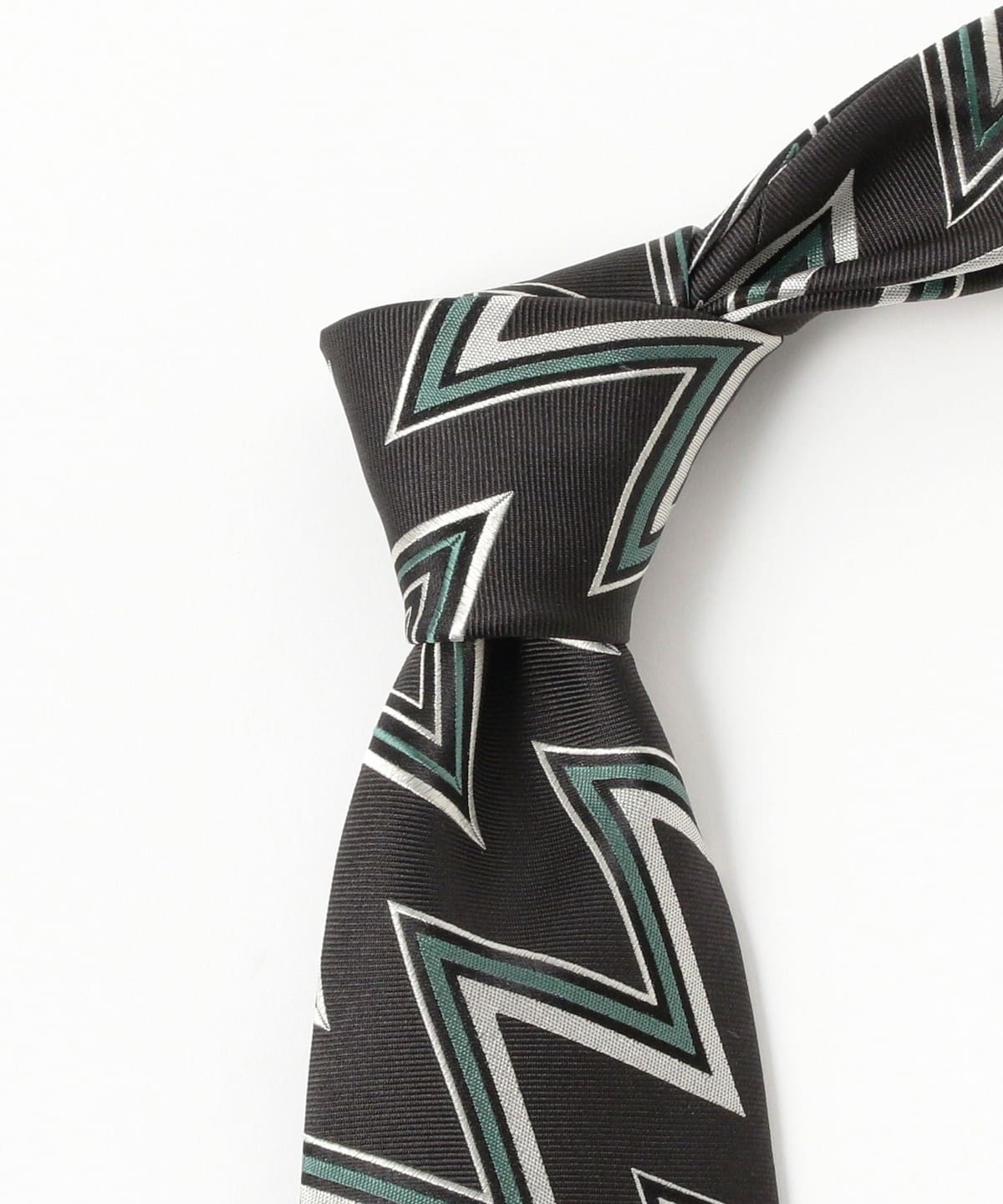 BEAMS F（ビームスF）Holliday & Brown / シルク ジグザグ柄 ジャ