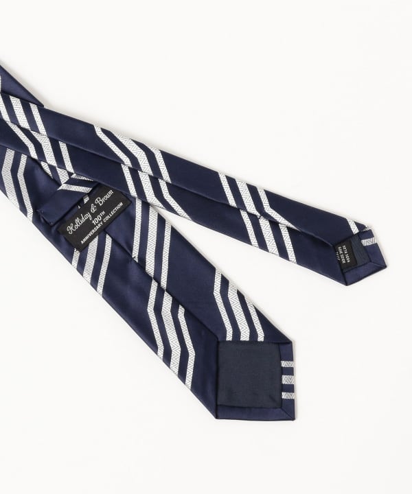 BEAMS F（ビームスF）Holliday & Brown / シルク ジグザグ柄 ジャ