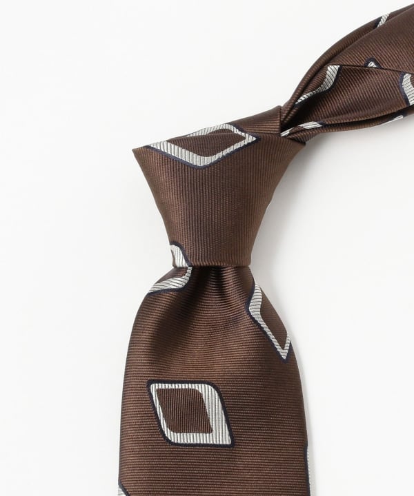 BEAMS F（ビームスF）Holliday & Brown / シルク スクエア柄 ジャ