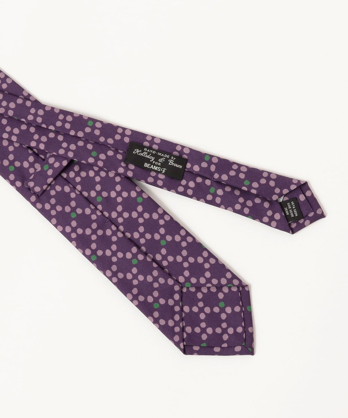 Holliday & Brown / シルクジオメトリック柄 ネクタイ BEAMS F（ビームスF）Holliday & Brown / シルク ジオメトリック柄
