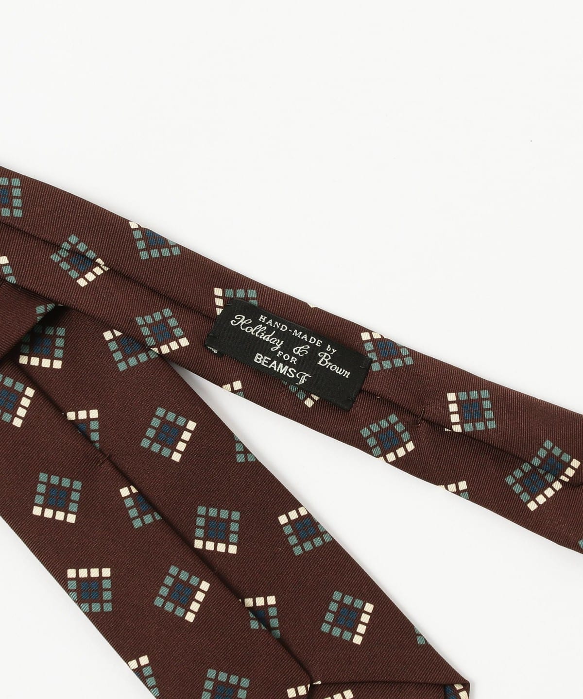 Holliday & Brown × BEAMS F / プリント ネクタイ BEAMS F（ビームスF）Holliday & Brown / シルク 小紋柄 プリント
