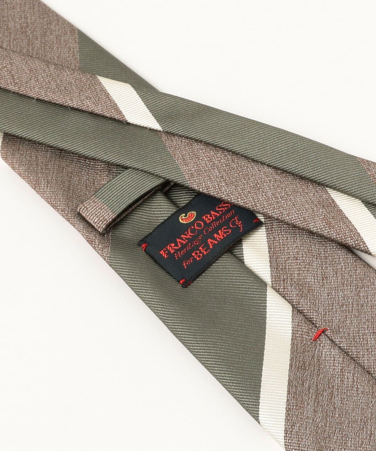 BEAMS F（ビームスF）FRANCO BASSI / シルク ストライプ ネクタイ
