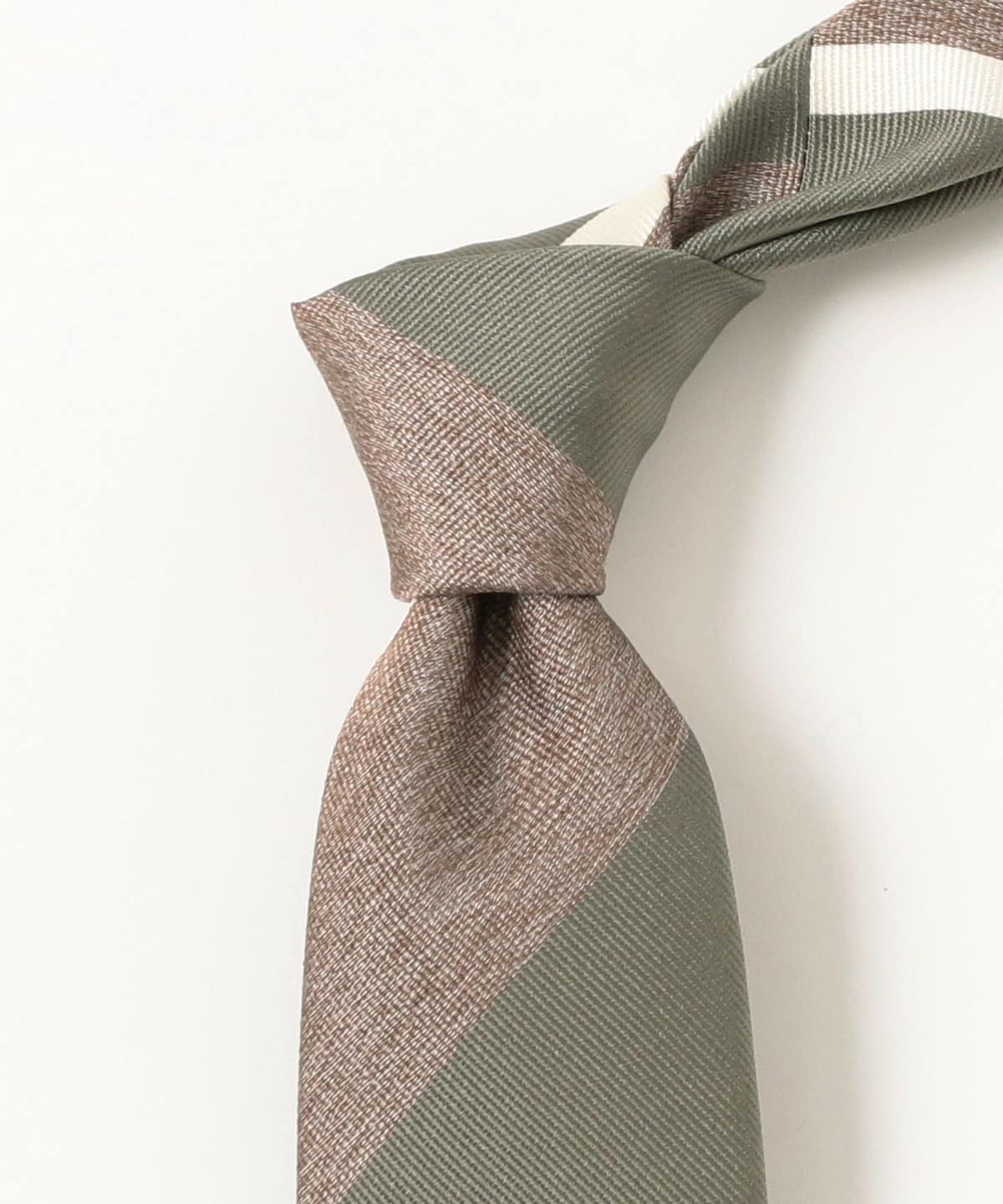 BEAMS F（ビームスF）FRANCO BASSI / シルク ストライプ ネクタイ