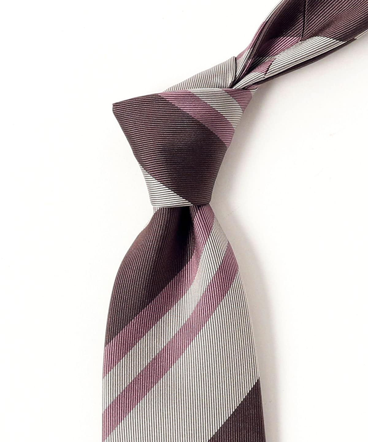 BEAMS F（ビームスF）FRANCO BASSI / シルク ストライプ ネクタイ