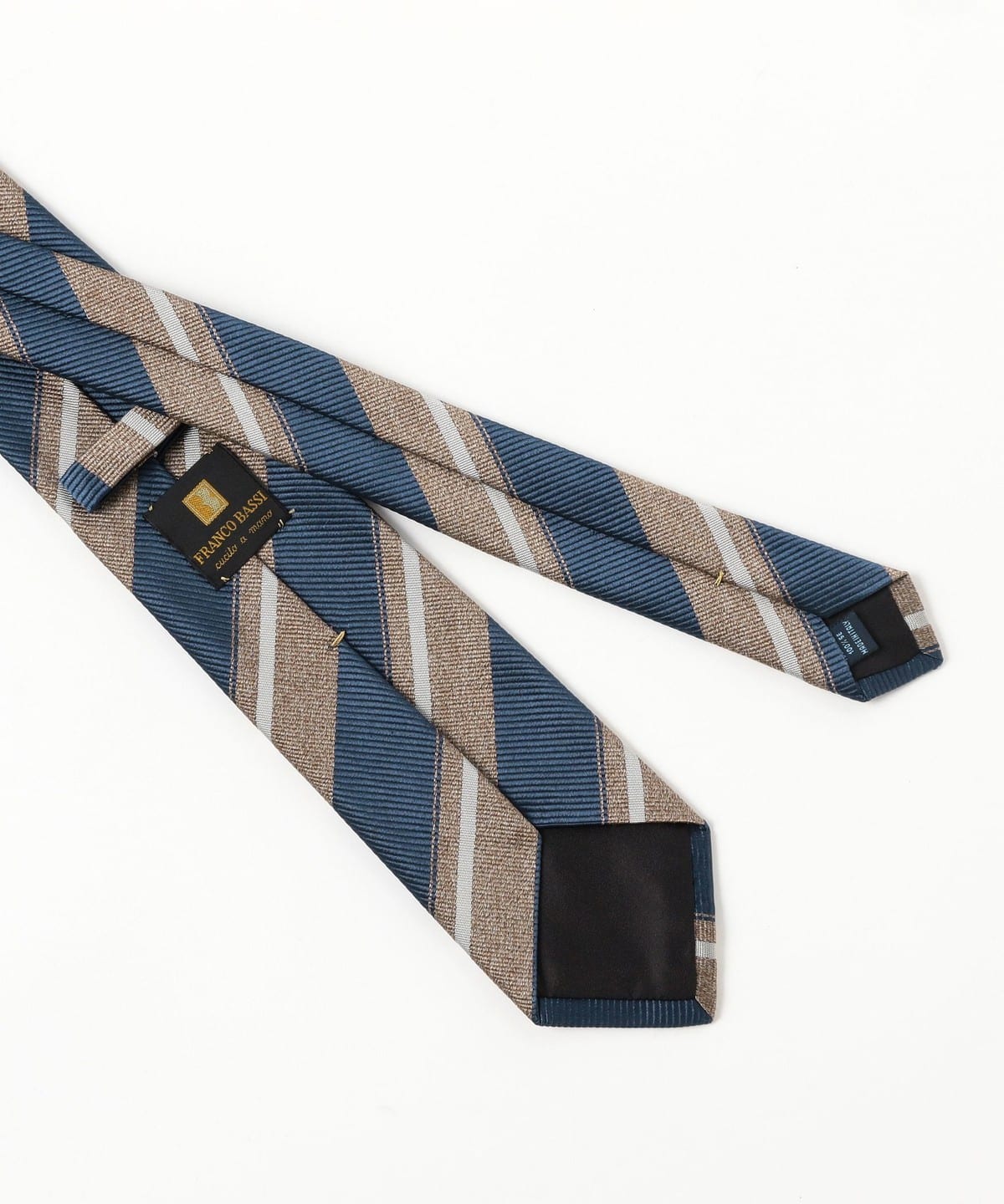 BEAMS F（ビームスF）FRANCO BASSI / シルク ストライプ ネクタイ