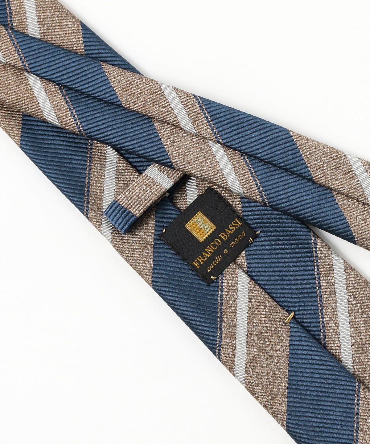 BEAMS F（ビームスF）FRANCO BASSI / シルク ストライプ ネクタイ