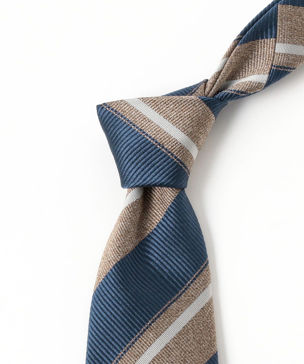 BEAMS F（ビームスF）FRANCO BASSI / シルク ストライプ ネクタイ