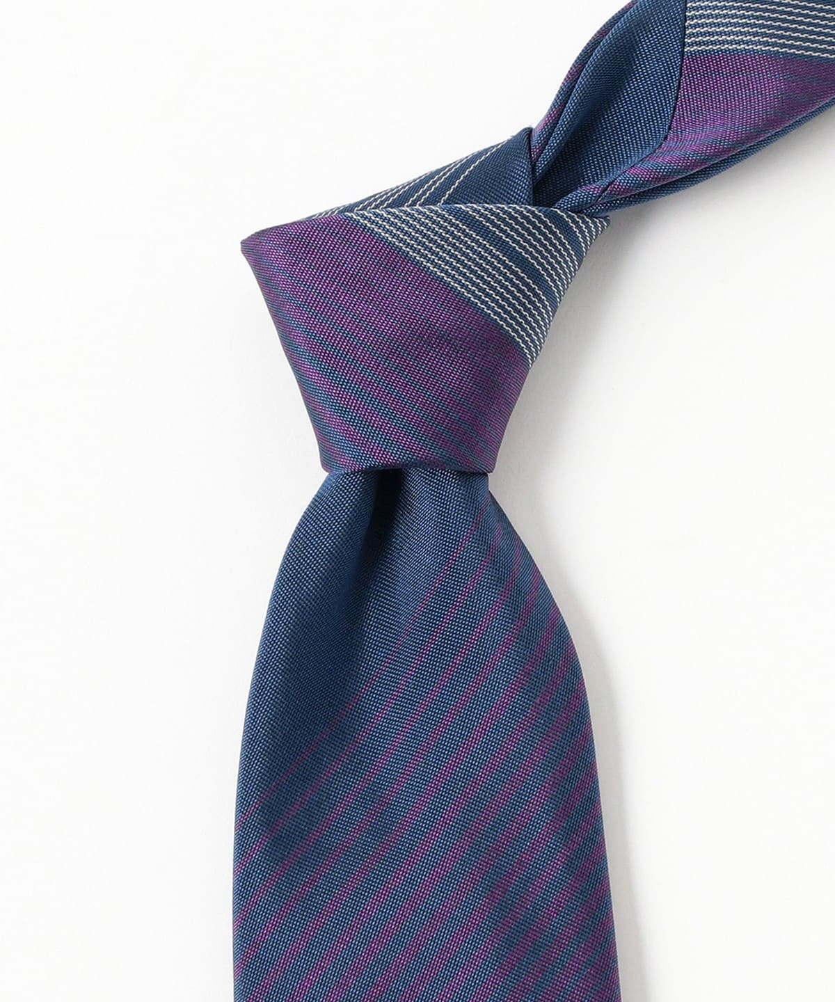 BEAMS F（ビームスF）FRANCO BASSI / シルク ストライプ ネクタイ