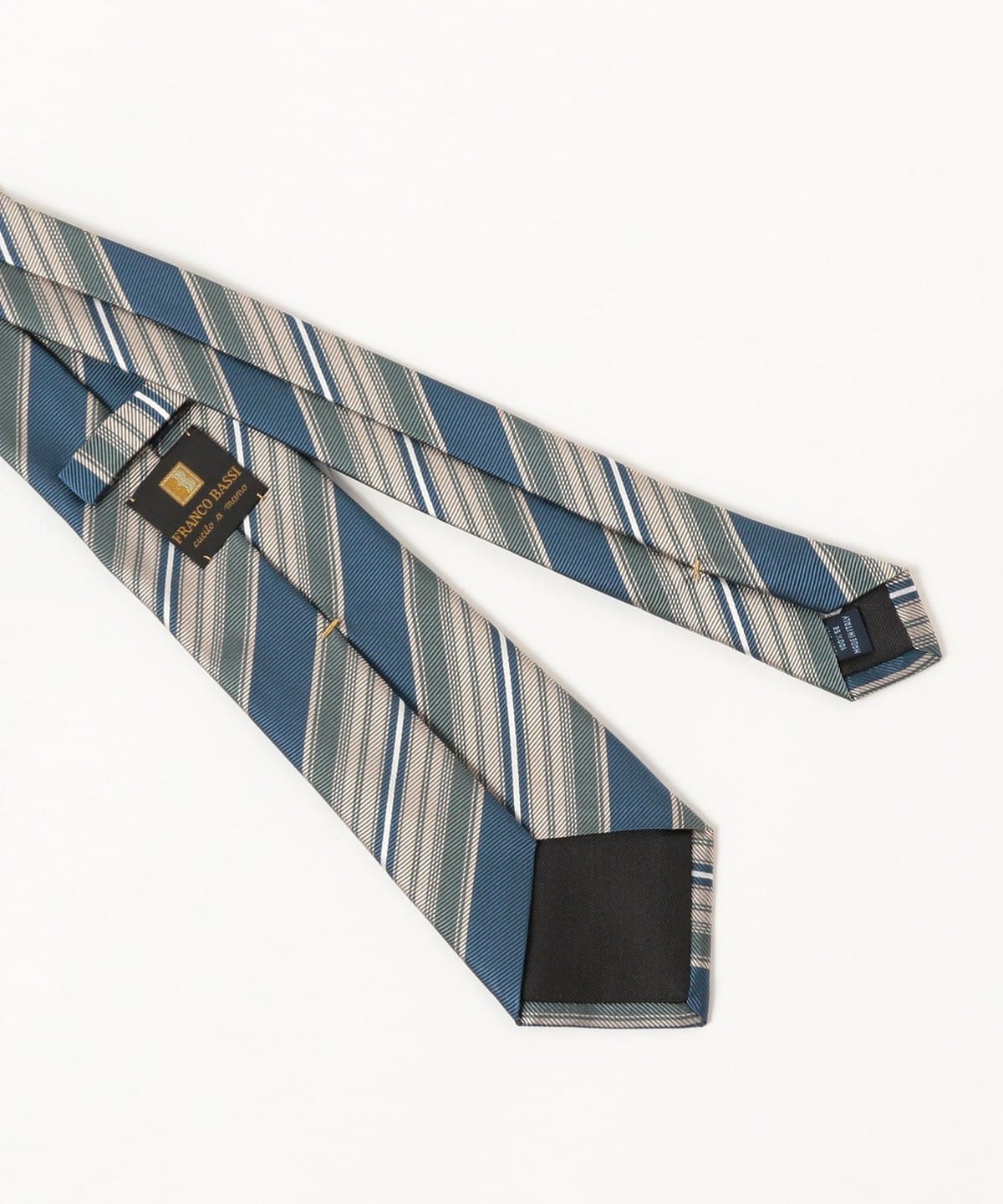 BEAMS F（ビームスF）FRANCO BASSI / シルク ストライプ ネクタイ