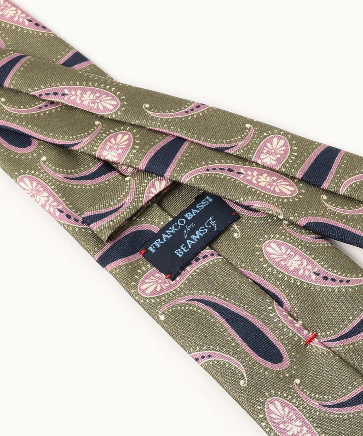 BEAMS F（ビームスF）FRANCO BASSI / シルク ペイズリー柄 プリント