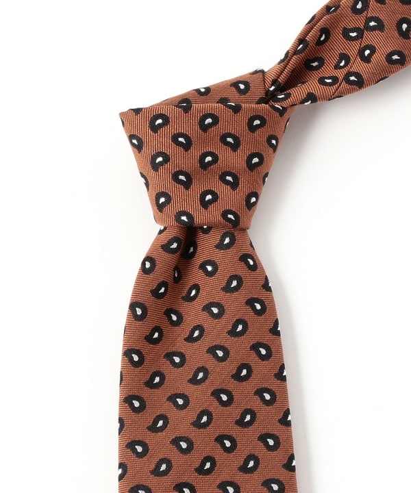 BEAMS F（ビームスF）FRANCO BASSI / シルク ペイズリー柄 ジャカード