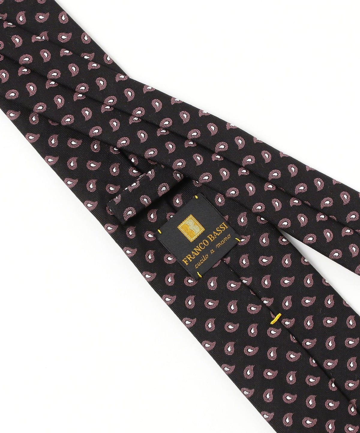 BEAMS F（ビームスF）FRANCO BASSI / シルク ペイズリー柄 ジャカード