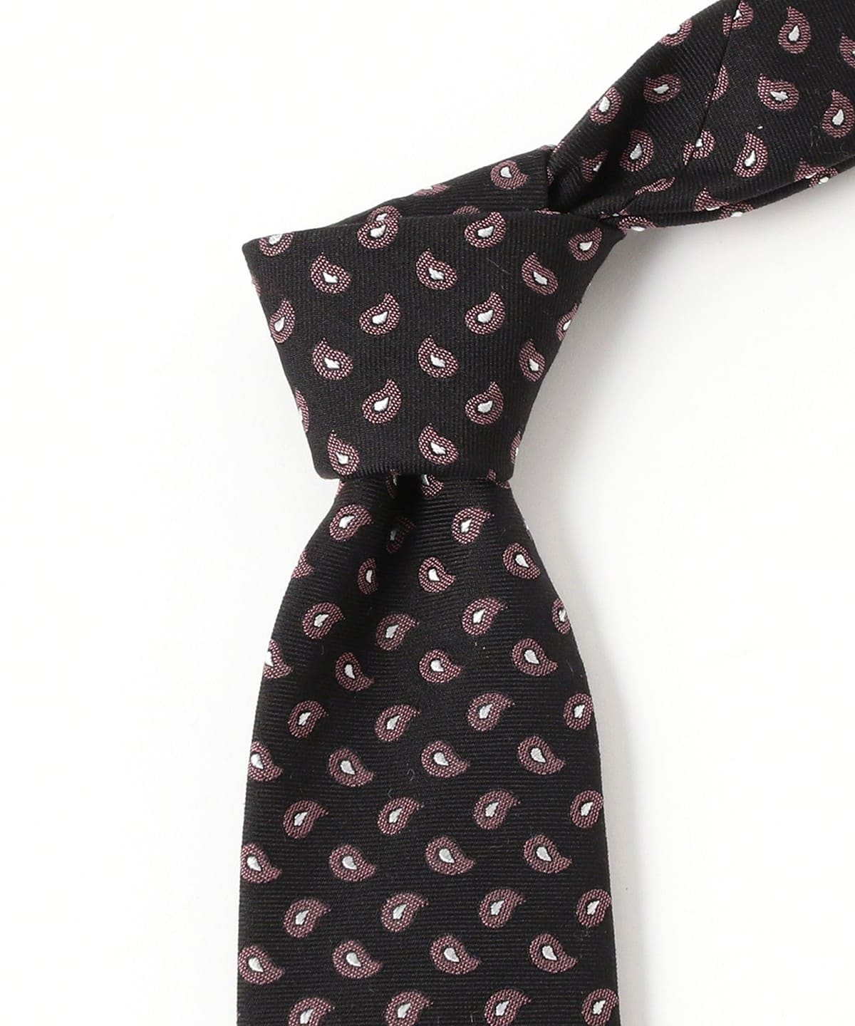 BEAMS F（ビームスF）FRANCO BASSI / シルク ペイズリー柄 ジャカード