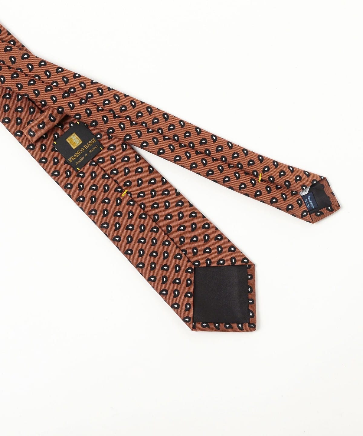 BEAMS F（ビームスF）FRANCO BASSI / シルク ペイズリー柄 ジャカード