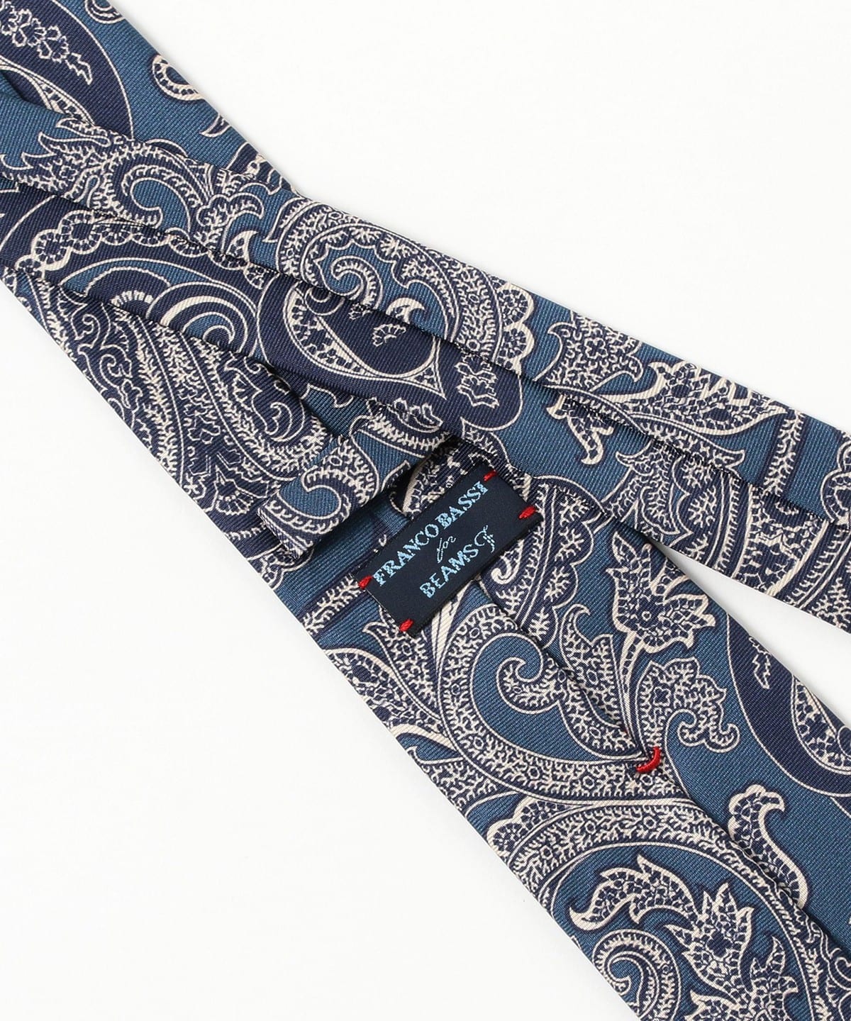 BEAMS F（ビームスF）FRANCO BASSI / シルク ペイズリー柄 プリント