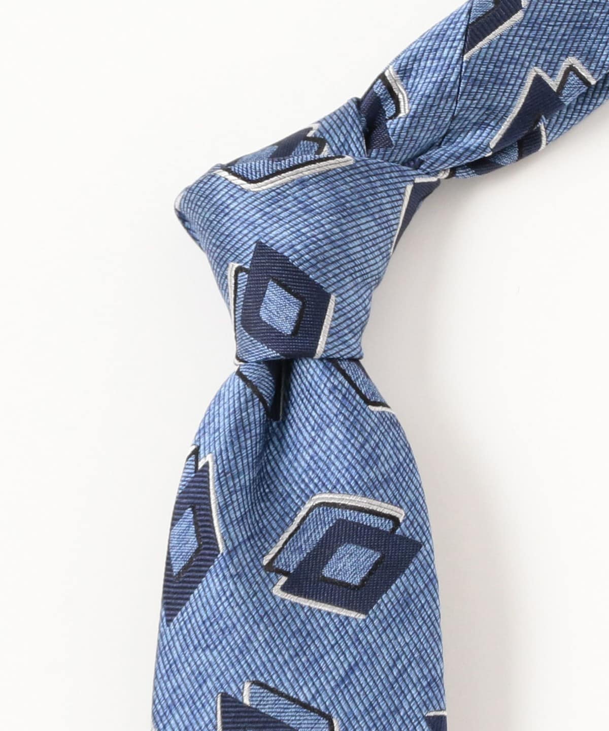 BEAMS F（ビームスF）FRANCO BASSI / シルクコットン ダイヤ柄 ジャ