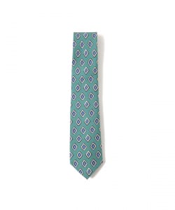 FRANCO BASSI / シルク ダイヤ柄 プリント ネクタイ