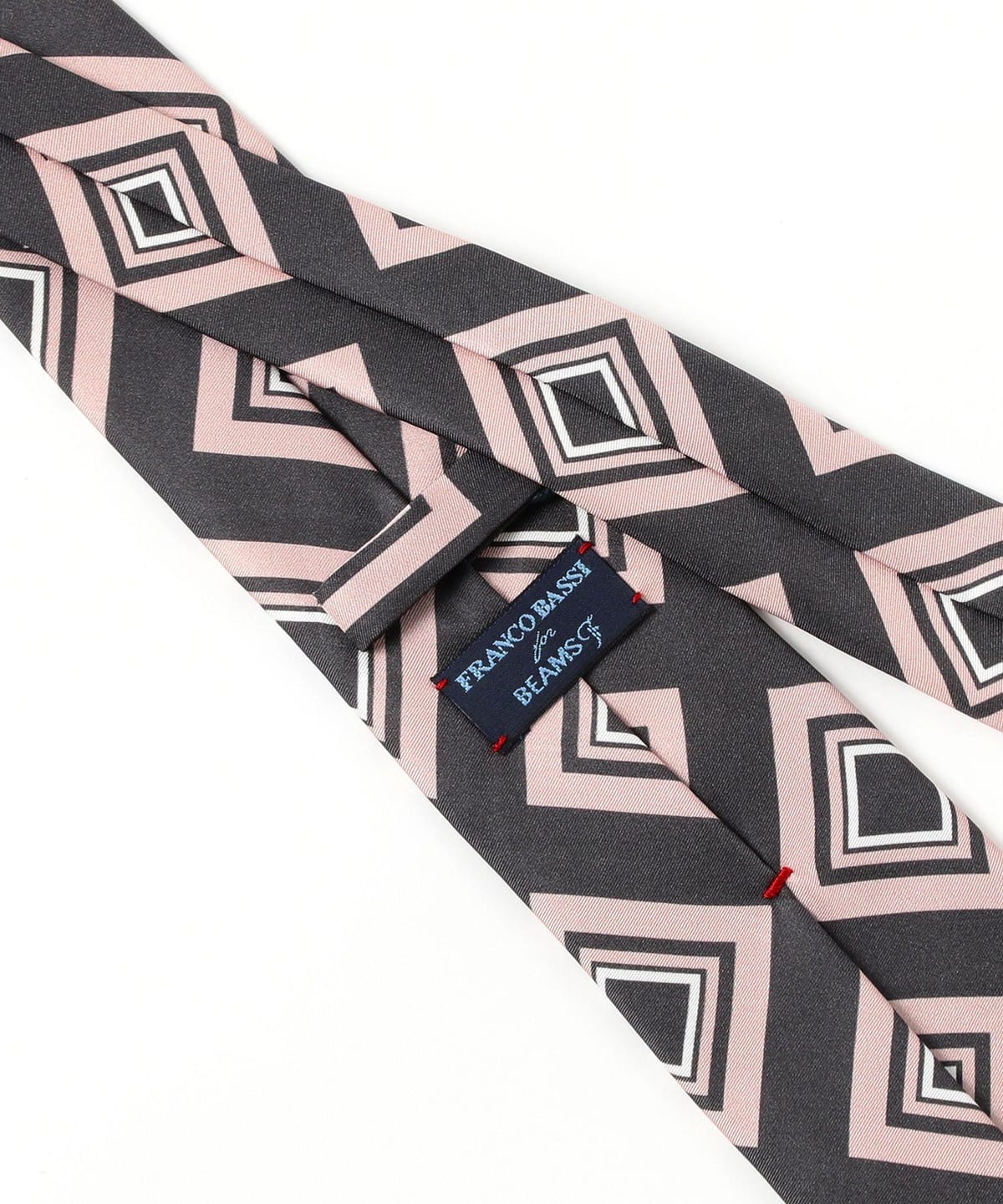 BEAMS F（ビームスF）FRANCO BASSI / シルク スクエア柄 プリント