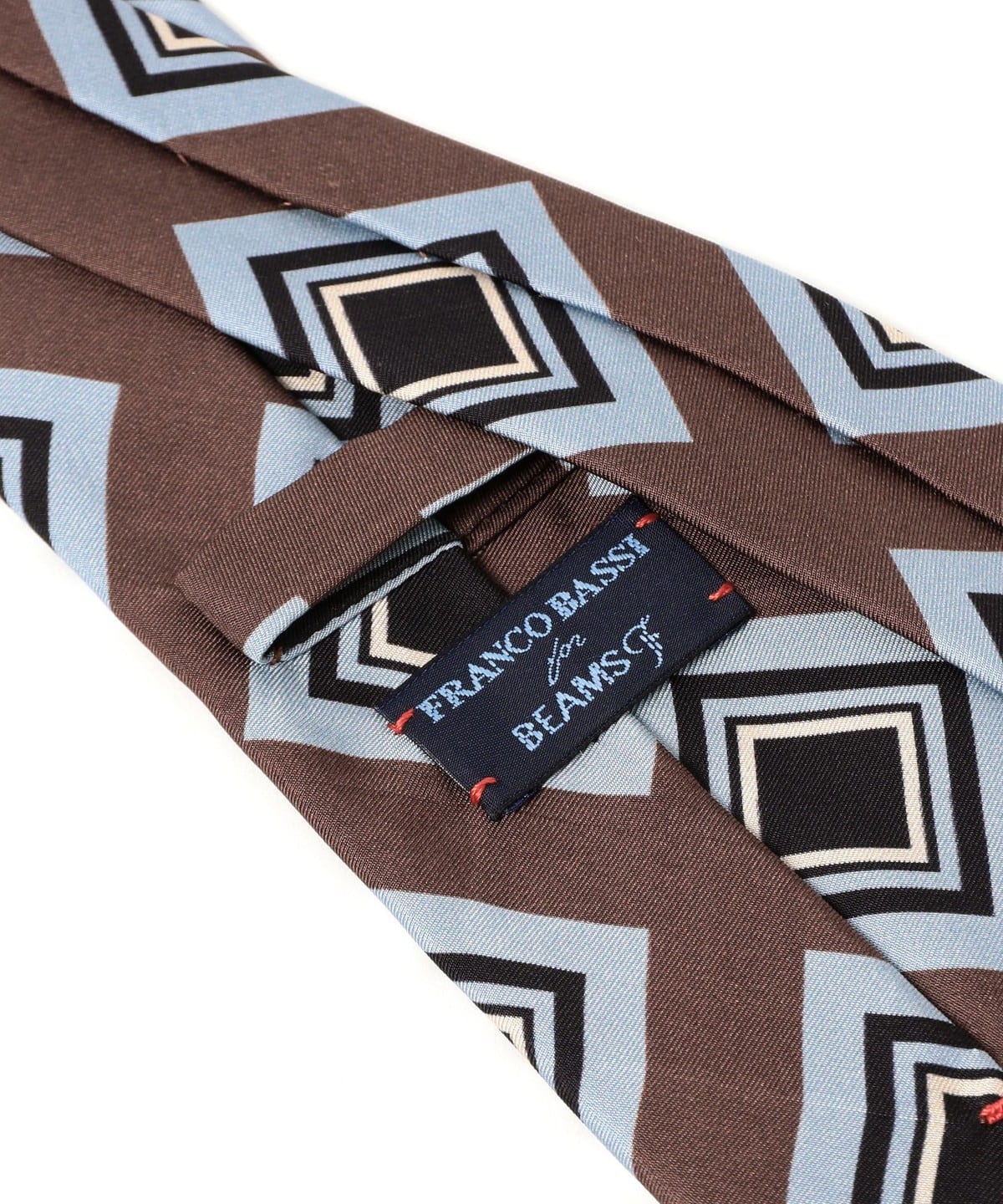 BEAMS F（ビームスF）FRANCO BASSI / シルク スクエア柄 プリント