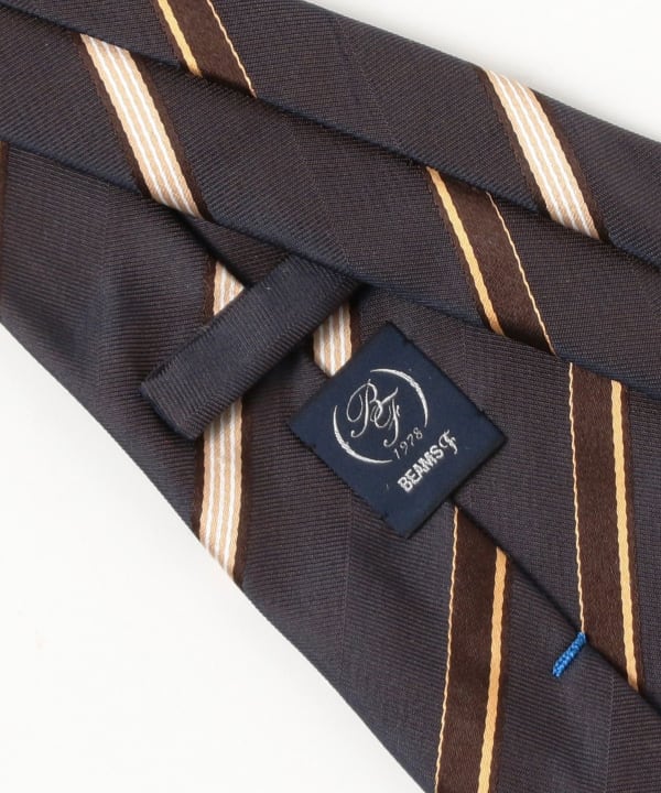 BEAMS F（ビームスF）シルク ストライプ ネクタイ（スーツ・ネクタイ