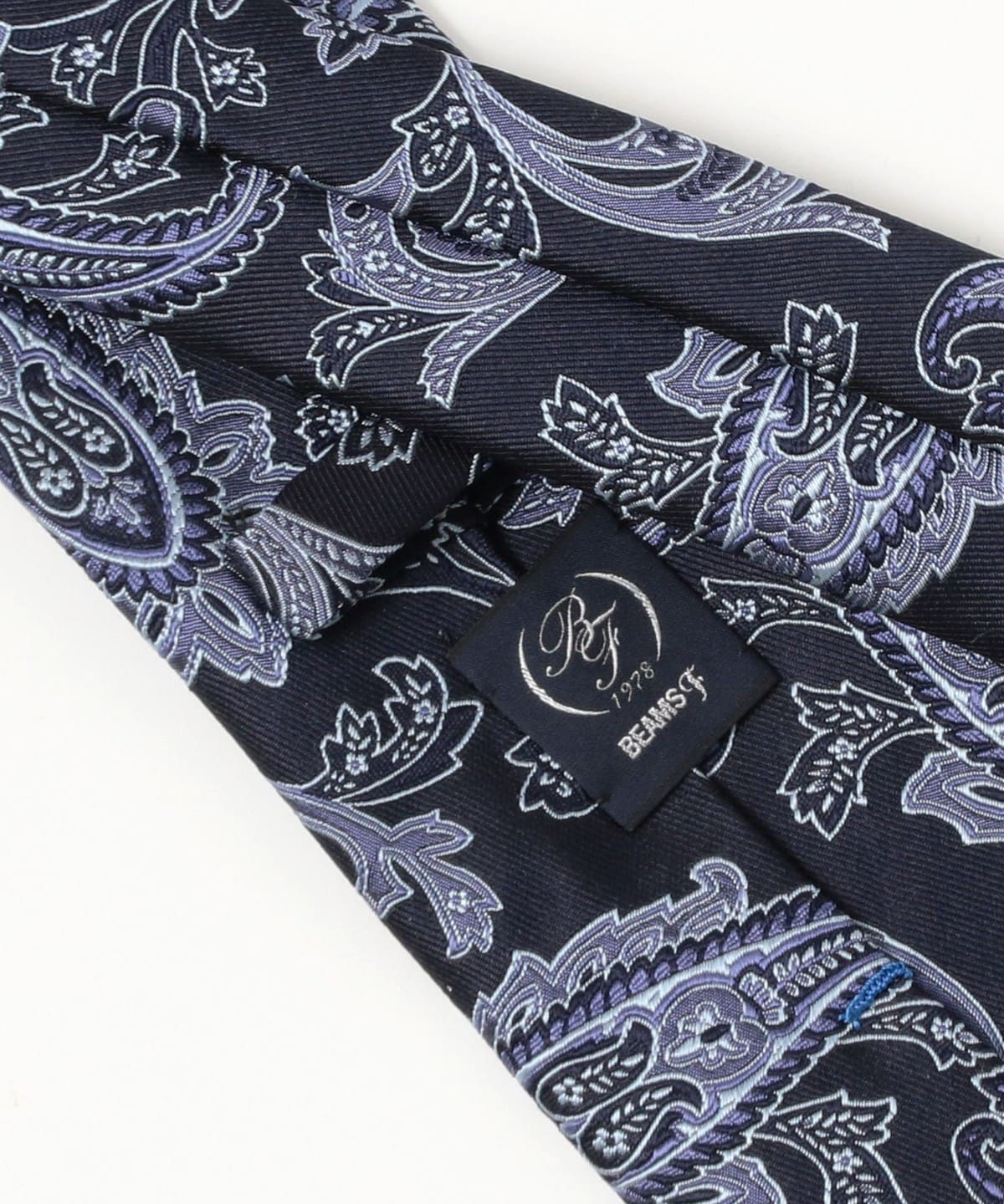 BEAMS F（ビームスF）シルク ペイズリー柄 ジャカード ネクタイ