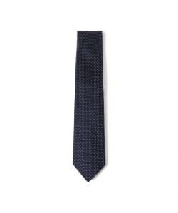 Silk polka dot jacquard tie