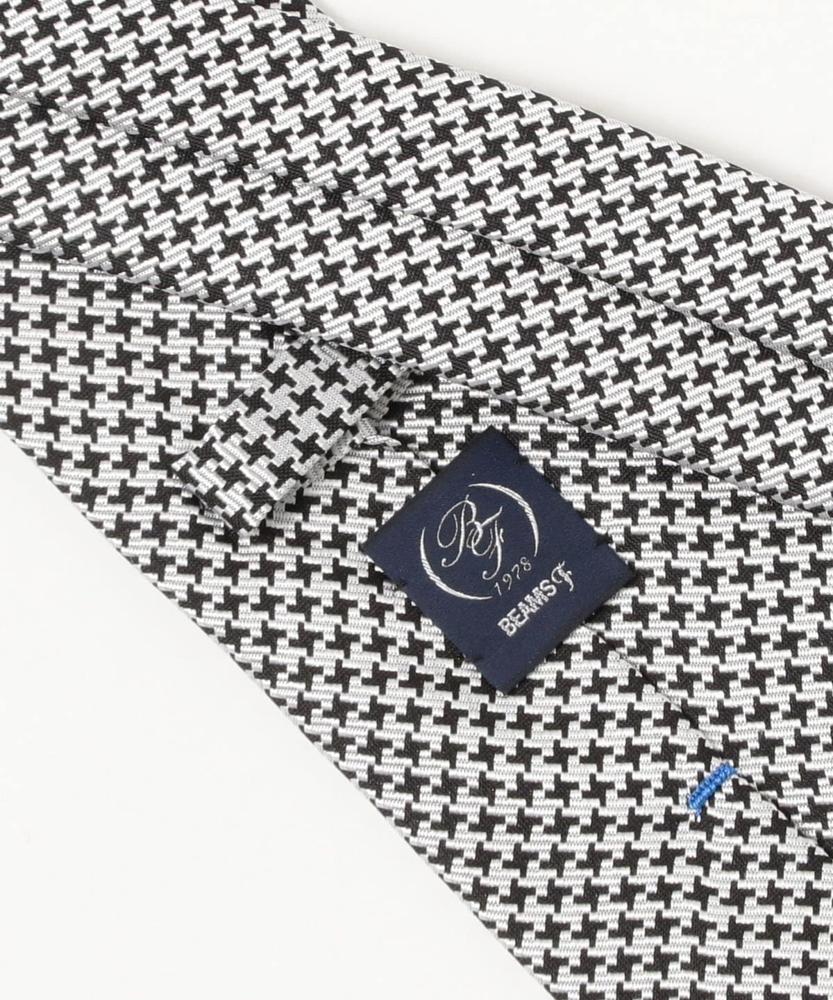 BEAMS F（ビームスF）シルク ハウンドトゥース柄 ネクタイ（スーツ