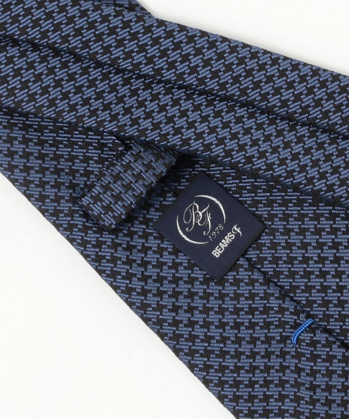 BEAMS F（ビームスF）シルク ハウンドトゥース柄 ネクタイ（スーツ