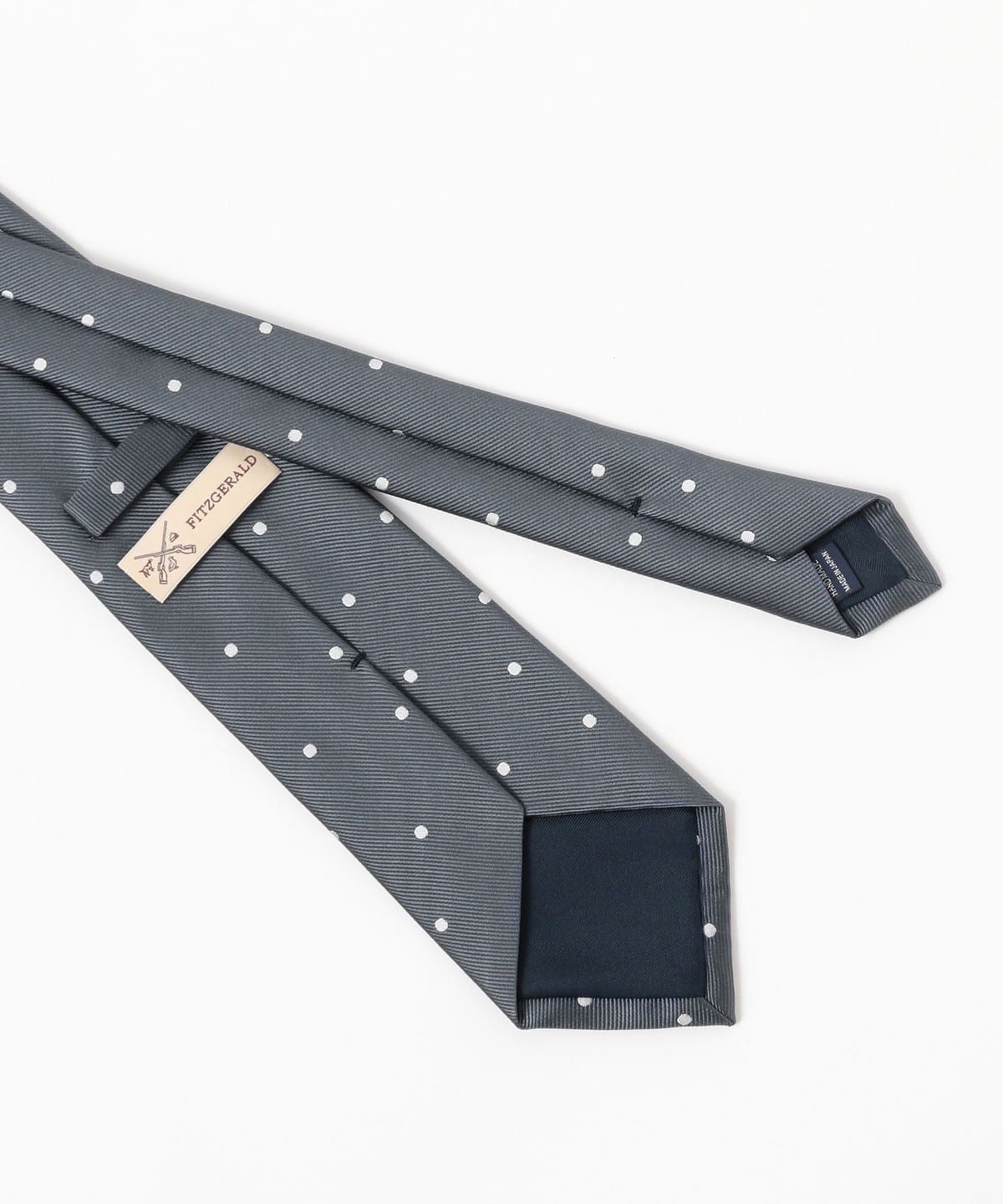 BEAMS F（ビームスF）FITZGERALD / シルク ドット柄 ネクタイ（スーツ